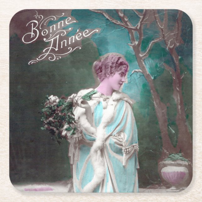 Bonne Anner Underlägg Papper Kvadrat (Framsidan)