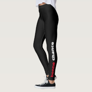 Bonne Chance Fransk Quote Leggings