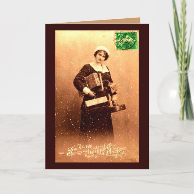 Bonne et Heureuse Annee Card Kort (Framsida)