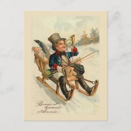 "Bonne et heureuse Annee" nyårskort Helg Vykort