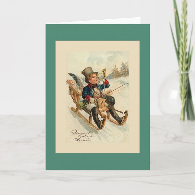 Bonne et kort heureuseAnnee franskt för nytt år (Framsida)