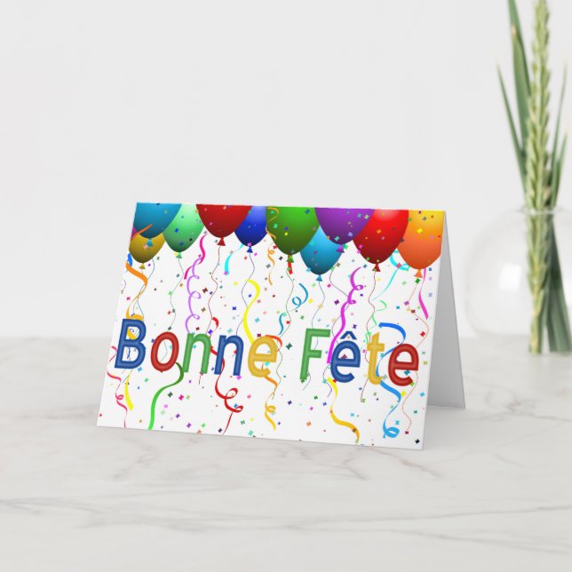 Bonne Fête Kort (Framsida)