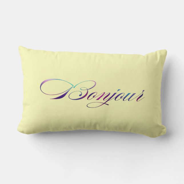 Bonne Nuit / Bonjour Lumbar Pillow Lumbarkudde (Baksida)