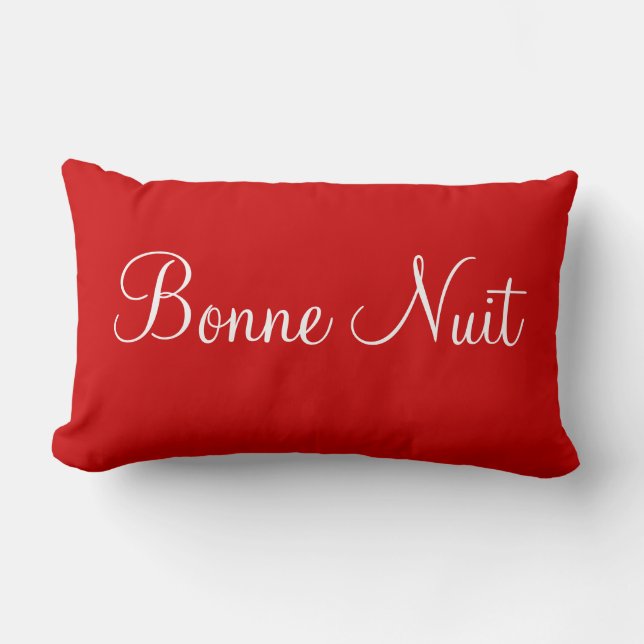 Bonne Nuit Sweet Dreams Decorative Bedroom-accent Lumbarkudde (Framsida)