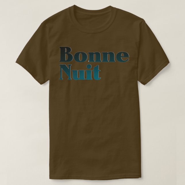 Bonne Nuit T Shirt (Design framsida)