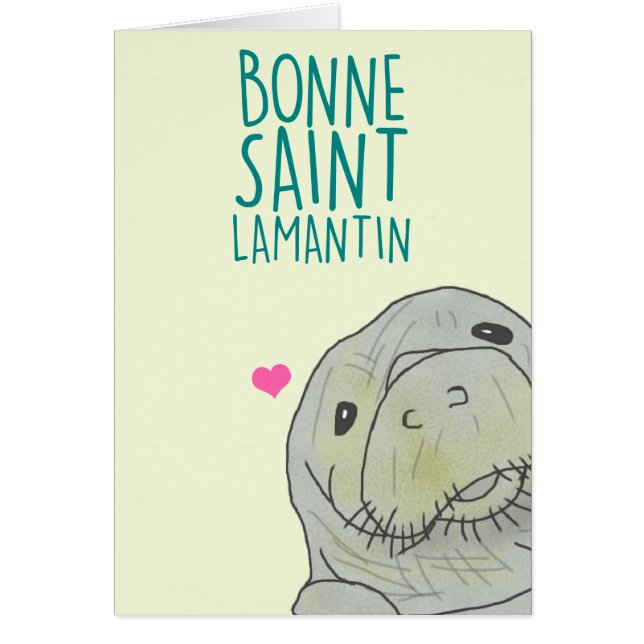 Bonne Saint Lamantin Hälsningskort (Framsidan)