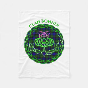 Bonner Scottish Tartan Celtic Thistle Fleecefilt