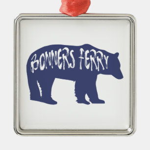 Bonners Ferry Idaho Bear Julgransprydnad Metall