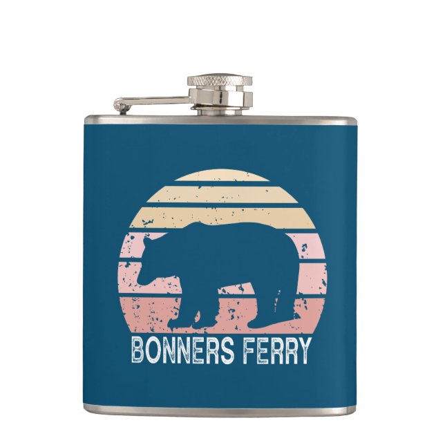 Bonners Ferry Idaho Retro Bear Fickplunta (Framsidan)