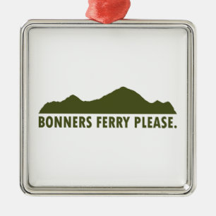 Bonners Ferry Idaho Snälla Julgransprydnad Metall