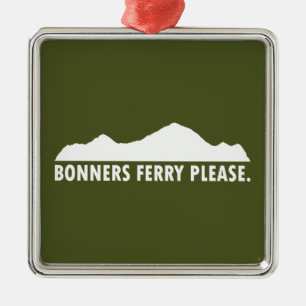 Bonners Ferry Idaho Snälla Julgransprydnad Metall