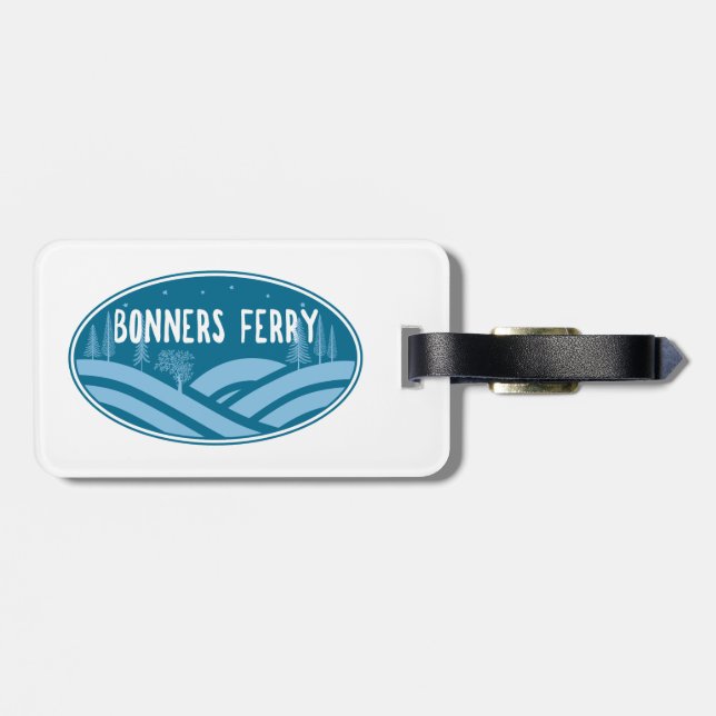 Bonners Ferry Idaho utomhus Bagagebricka (Baksida Vågrät)