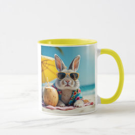 Bonnes vacances joli lapin. mugg