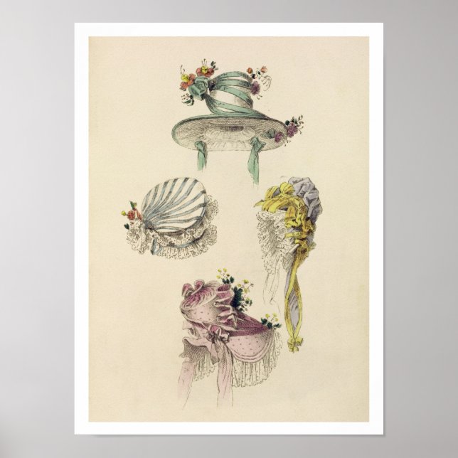 Bonnet för en tillfälle, en mode-platta från Acker Poster (Framsidan)