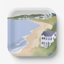 Bonnet Shores | Vattenfärgskonst från Rhode Island