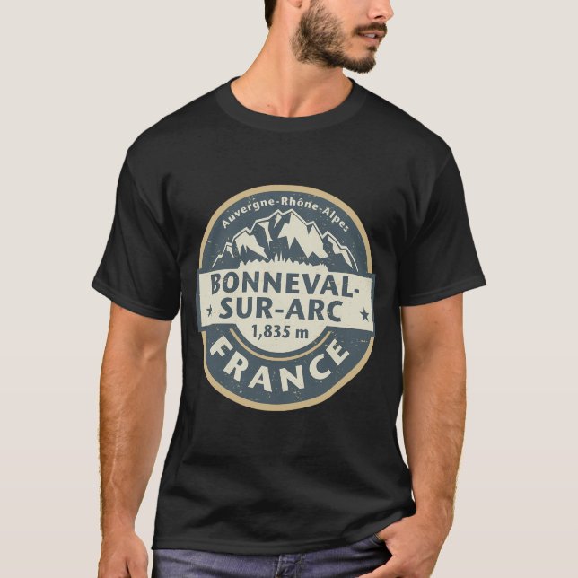Bonneval-Sur-Arc, Frankrike T Shirt (Framsida)