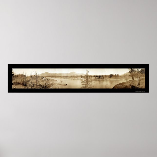 Bonneville Dam Locks Photo 1934 Poster (Framsidan)