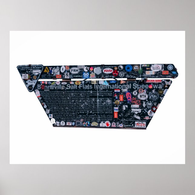 Bonneville Salt Flats Internationell Speedway Poster (Framsidan)