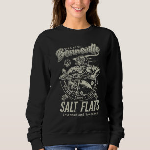 Bonneville Salt Flats Motorcycle Tävla Vintage Bi T Shirt
