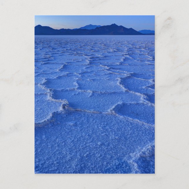 Bonneville Salt Flats Sunset - Utah Vykort (Framsida)