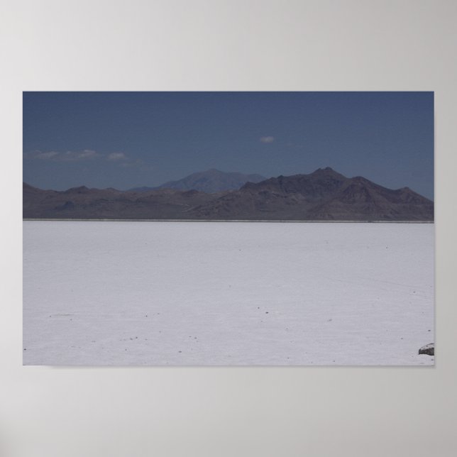Bonneville Salt Flats, Utah Affisch (Framsidan)