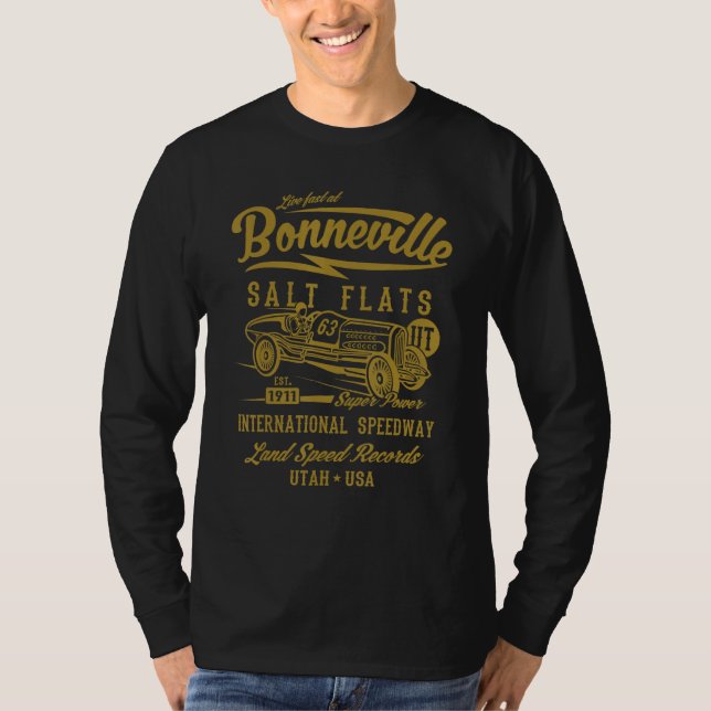 Bonneville Salt Flats Utah Speedway 2 T Shirt (Framsida)
