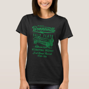 Bonneville Salt Flats Utah Speedway Distress Des T Shirt