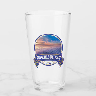 Bonneville Salt Flats Utah Travel Badge Glaskopp