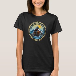 Bonneville Salt Flats Vintage Retro Motorcycle Rid T Shirt