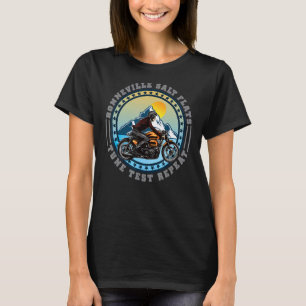 Bonneville Salt Flats Vintage Retro Motorcycle Rid T Shirt