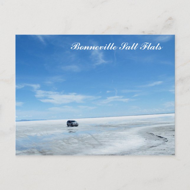 Bonneville Salt Flats Vykort (Framsida)