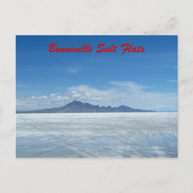 Bonneville Salt Flats Vykort (Framsida)
