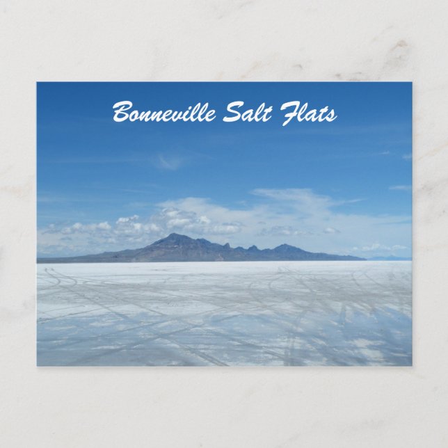 Bonneville Salt Flats Vykort (Framsida)