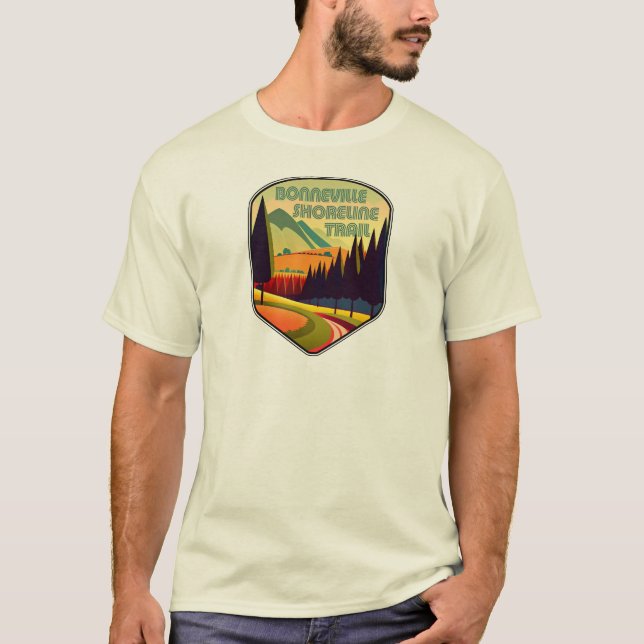 Bonneville Shoreline Trail Färg T Shirt (Framsida)