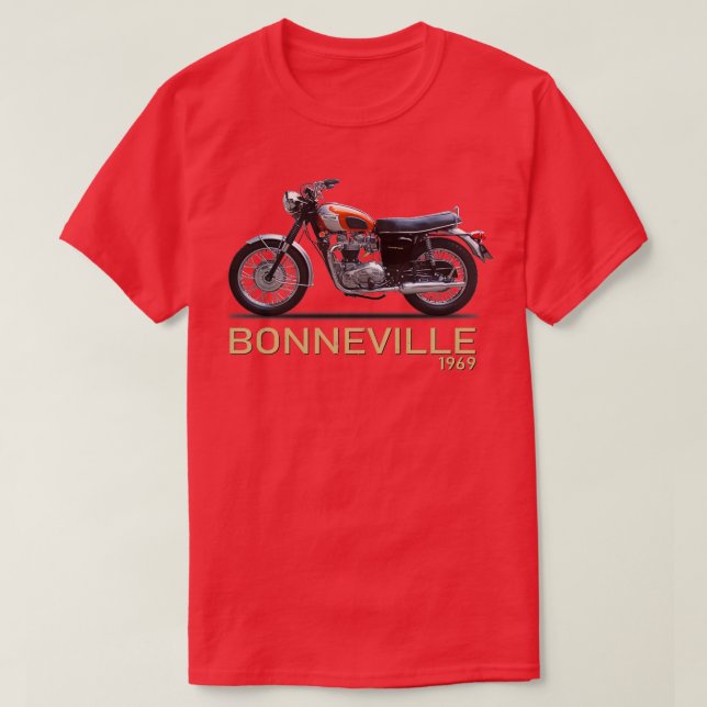 Bonneville T120 1969 T Shirt (Design framsida)