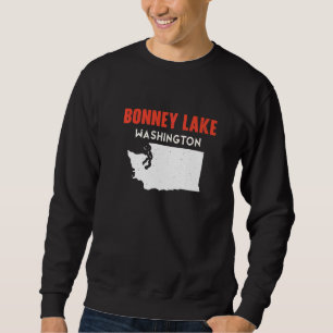 Bonney Lake Washington USA Stat Amerika Resa Wa Lång Ärmad Tröja