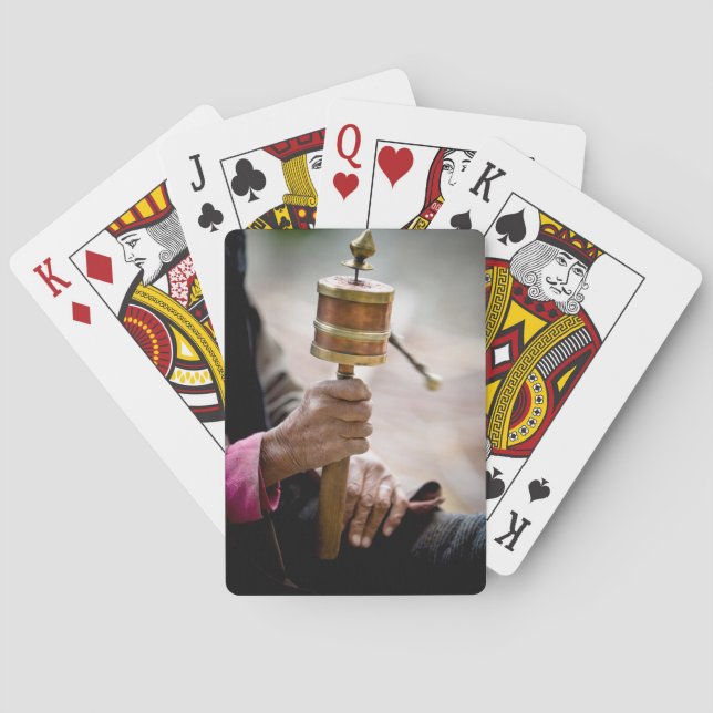 Bönnhjulet, Ladakh, Kashmir Casinokort (Baksidan)