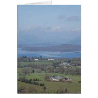 Bonnie Banker i Loch lomond Hälsningskort