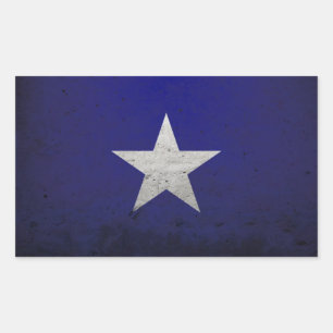 Bonnie blåttflagga rektangulärt klistermärke