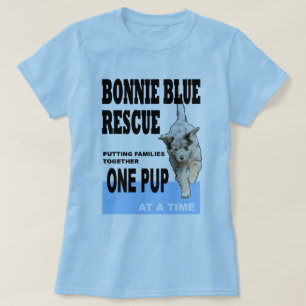 Bonnie blåtträddingkvinna T-tröja Tee Shirt
