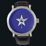 Bonnie Blue-Flagga Armbandsur<br><div class="desc">En beskrivning av Bonnie Blue-Flagga, den inofficiella banderollen för Confederate Stater of America</div>
