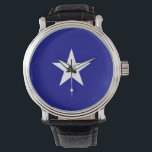 Bonnie Blue-Flagga Armbandsur<br><div class="desc">En beskrivning av Bonnie Blue-Flagga,  den inofficiella banderollen för Confederate Stater of America</div>