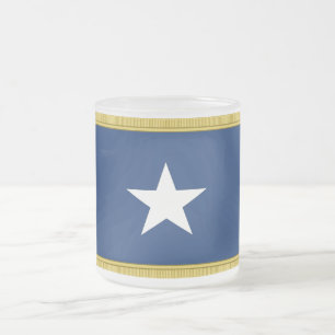 Bonnie Blue Flagga First Texas Cofederate Voluntee Frostad Glasmugg