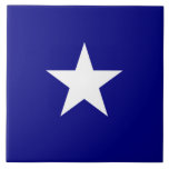 Bonnie Blue Flagga Kakelplatta<br><div class="desc">Bonnie Blue-flagga, som vid flera tillfällen var associerad med Republiken Texas, Väster Florida i kort och Sydamerikanska stater i början av den amerikanska civilbefolkningen Krig 1861. Den fungerar nu ofta som en representativ banderoll för sydöstra Förenade Stater i allmänhet. Den består av en enda femuddig vit stjärna på blå fält....</div>