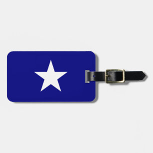 Bonnie Blue Flagga med Lone White Star Luggage Tag Bagagebricka