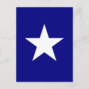 Bonnie Blue Flagga med Lone White Star-vykort Vykort