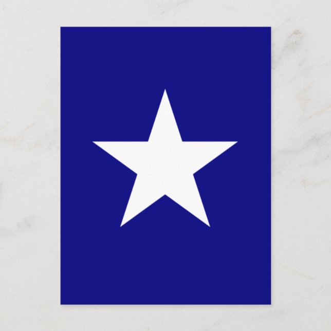 Bonnie Blue Flagga med Lone White Star-vykort Vykort (Framsida)