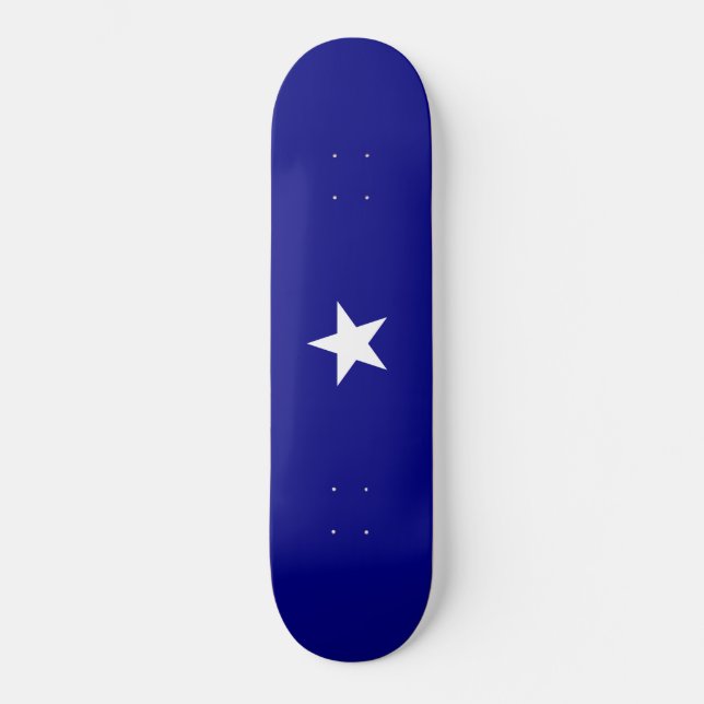 Bonnie Blue Flagga Mini Skateboard Bräda 18,5 Cm (Framsida)