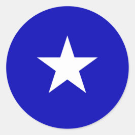 Bonnie Blue Flagga Runt Klistermärke