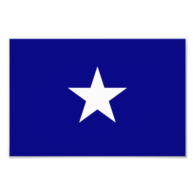 Bonnie Blue Flagga White Star Fototryck (Framsidan)